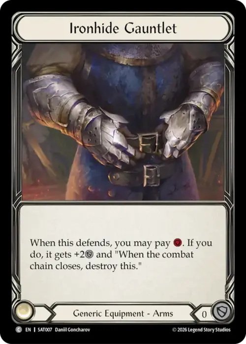 Ironhide Gauntlet Card Front