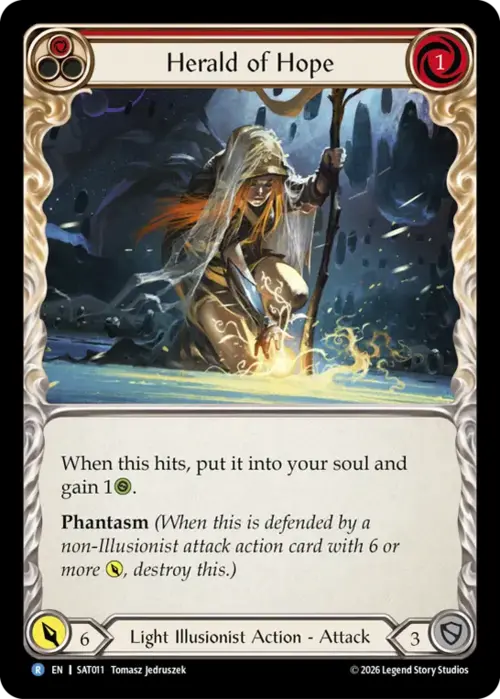 Herald of Hope - Red Card Front