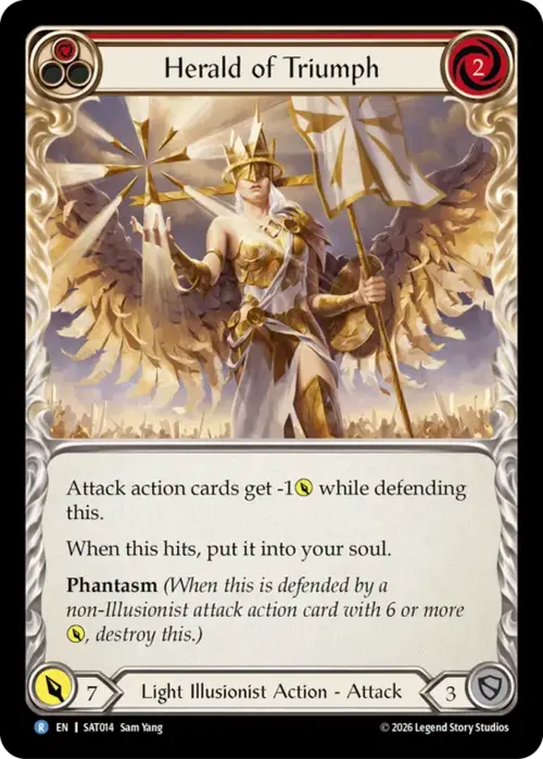 Herald of Triumph - Red Card Front
