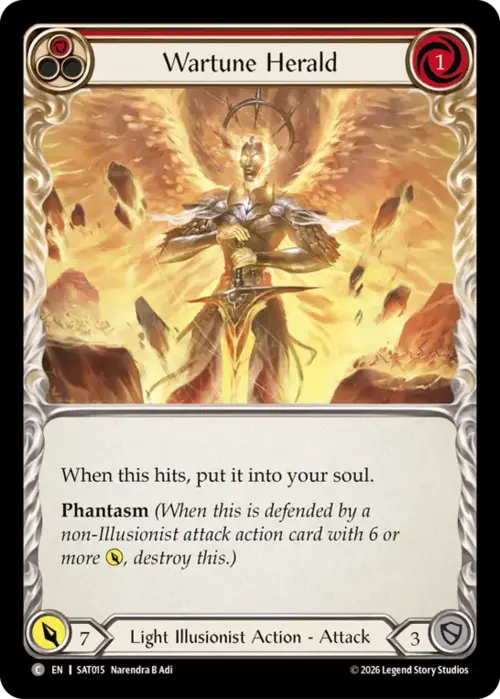 Wartune Herald (Red) Card Front