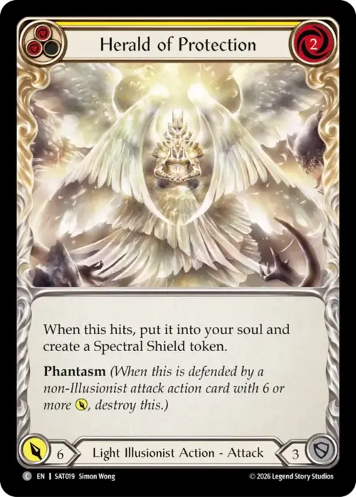 Araldo della Protezione - Giallo Card Front