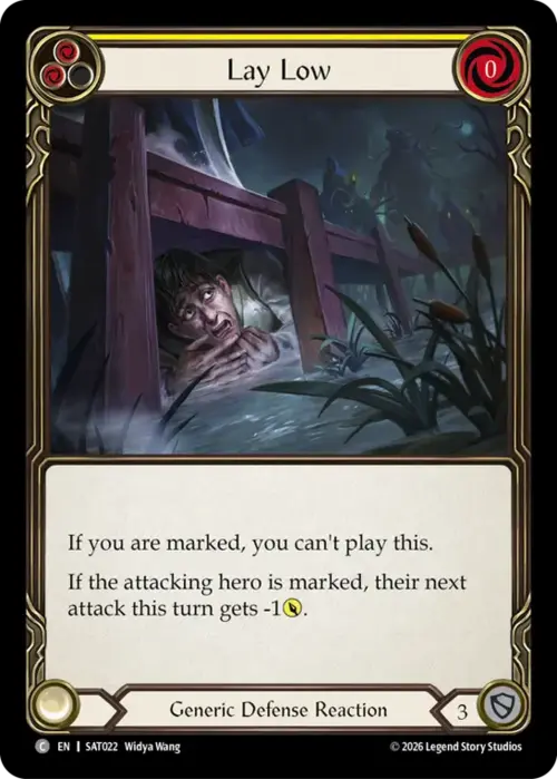 Lay Low Card Front