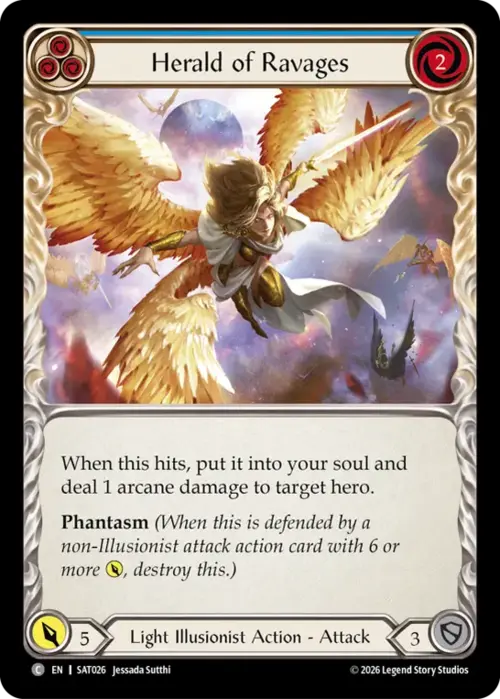 Herald of Ravages (Blue) Frente