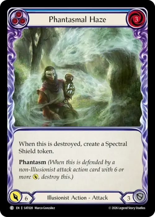 Phantasmal Haze - Blue Card Front