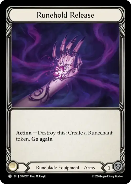 Runehold Release Card Front