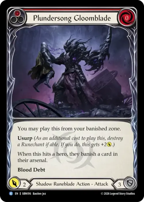 Plundersong Gloomblade Card Front