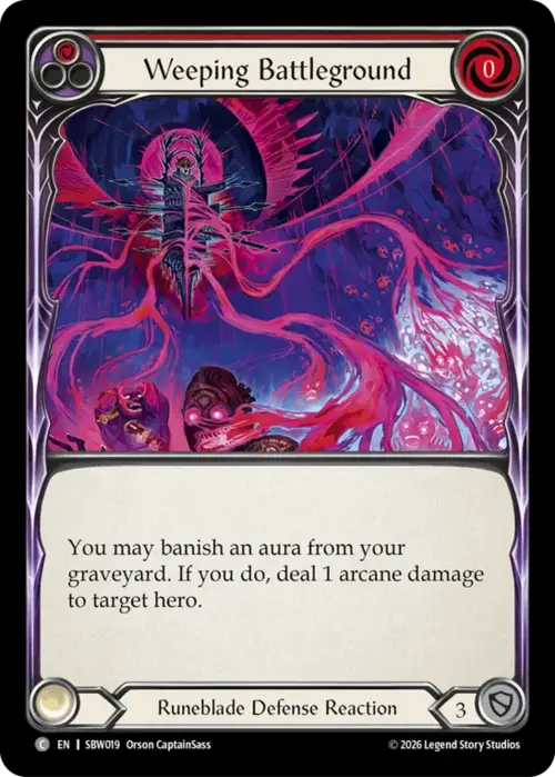 Weeping Battleground Card Front