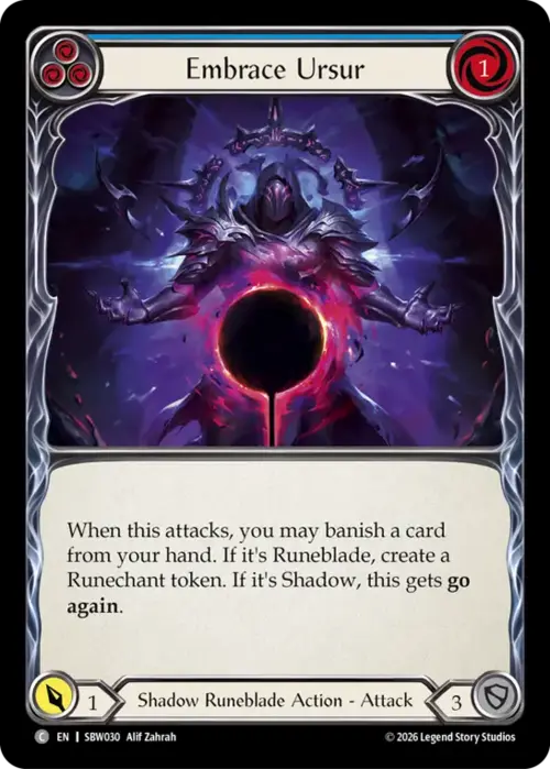 Embrace Ursur (Blue) Card Front