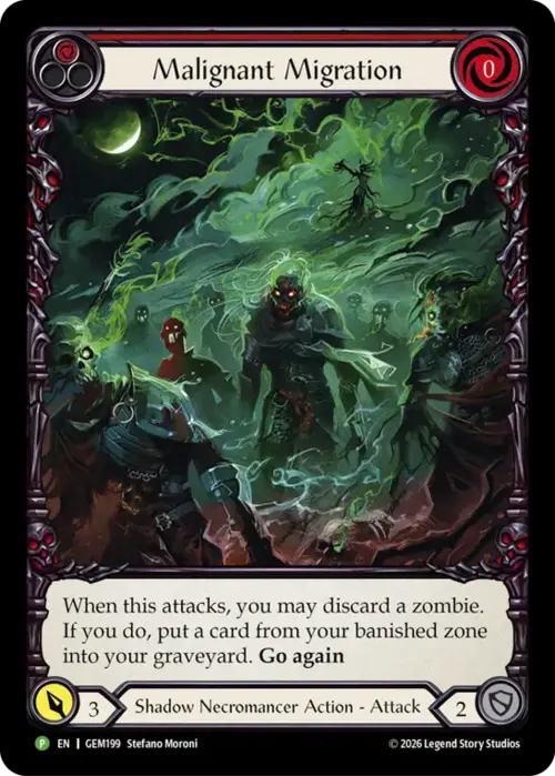 Malignant Migration (Red) Card Front