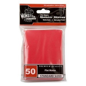 50 Monster Matte Sleeves (Red)