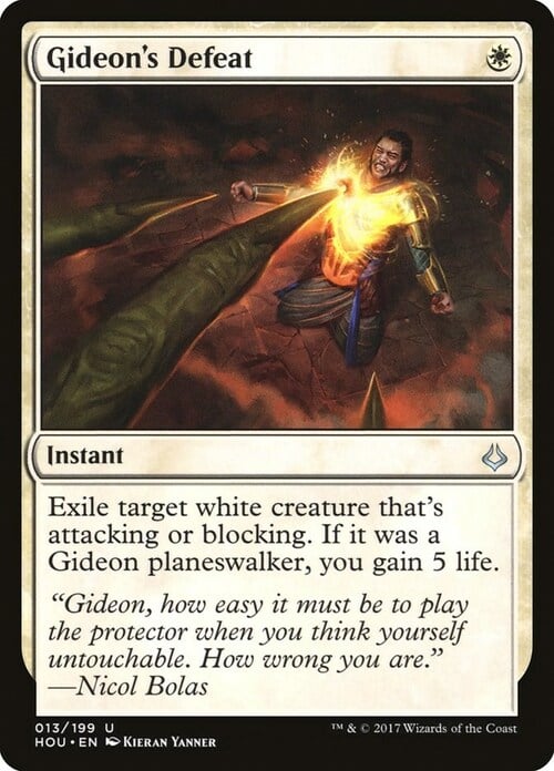 Sconfitta di Gideon Card Front