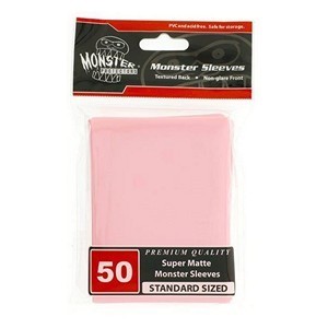 50 Monster Super Matte Sleeves (Pink)