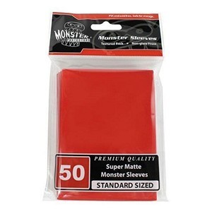 50 Monster Super Matte Sleeves (Red)