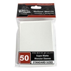 50 Monster Super Matte Sleeves (White)