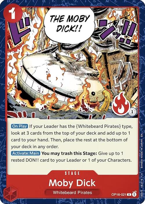 Moby Dick Card Front