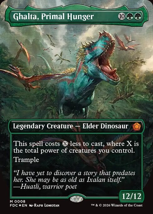 Ghalta, Fame Primordiale Card Front