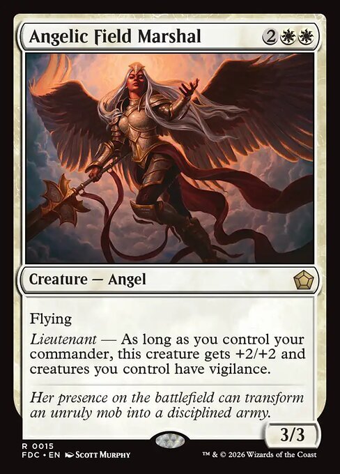 Supremo Comandante Angelico Card Front