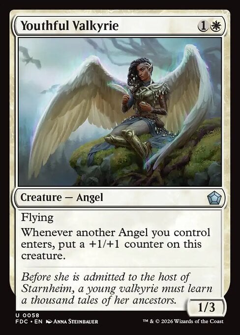 Youthful Valkyrie Card Front