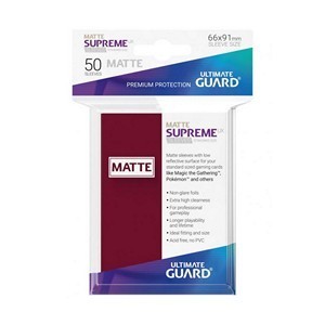50 Ultimate Guard Supreme UX Matte Sleeves (Burgundy)