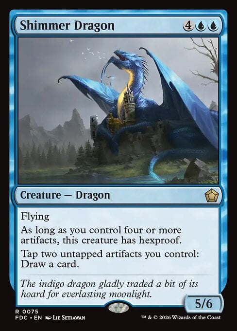 Dragón centelleante Frente