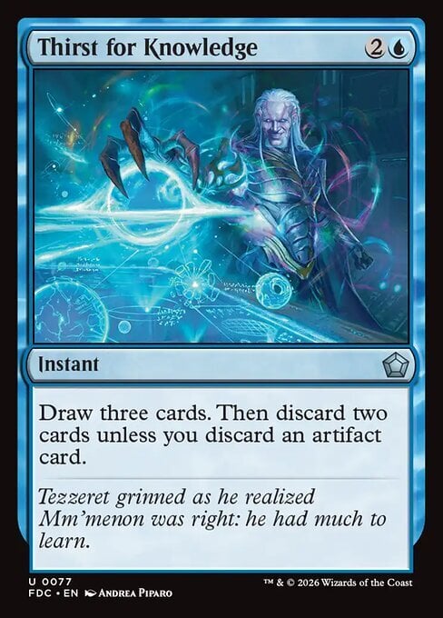 Thirst for Knowledge Card Front