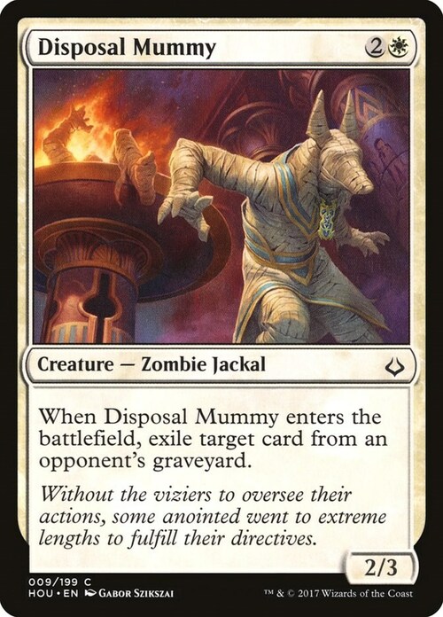 Disposal Mummy Card Front