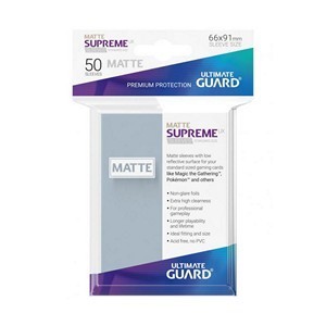 50 Ultimate Guard Supreme UX Matte Sleeves (clear)