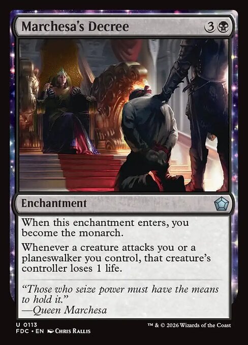 Marchesa's Decree Frente