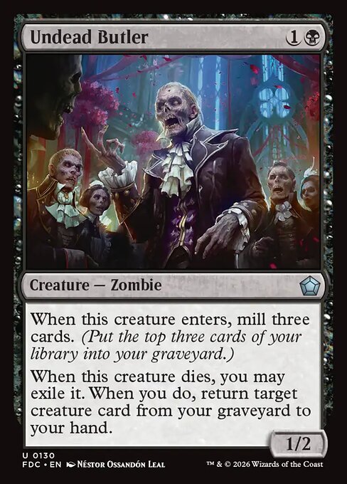 Maggiordomo Non Morto Card Front