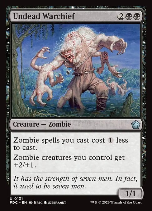 Undead Warchief Card Front