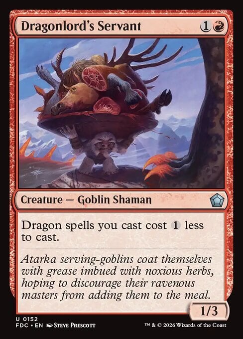 Dragonlord's Servant Card Front