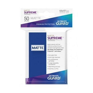 50 Ultimate Guard Supreme UX Matte Sleeves (Blue)