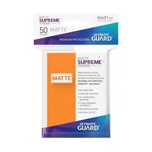 50 Ultimate Guard Supreme UX Matte Sleeves (Orange)