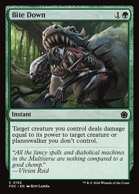 Bite Down Card Front