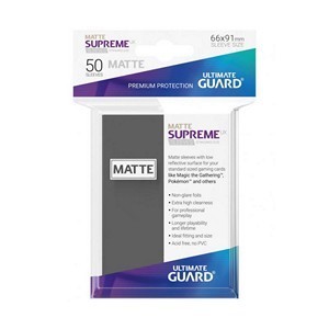 50 Ultimate Guard Supreme UX Matte Sleeves (Dark Gray)