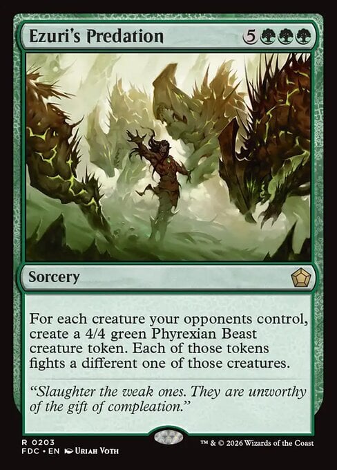 Ezuri's Predation Card Front