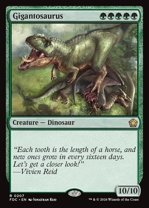 Gigantosauro Card Front