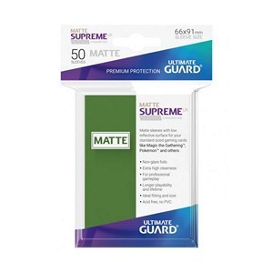 50 Ultimate Guard Supreme UX Matte Sleeves (Green)