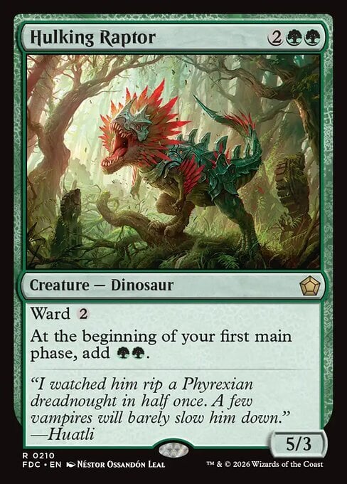 Raptor Massiccio Card Front