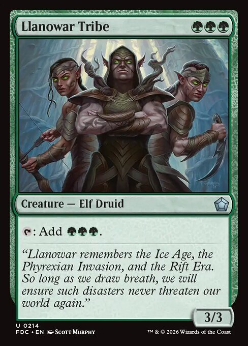 Tribu de Llanowar Frente