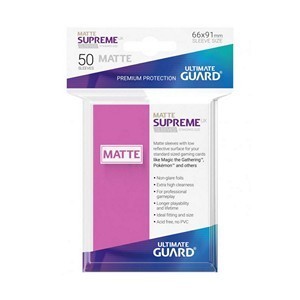 50 Ultimate Guard Supreme UX Matte Sleeves (Pink)