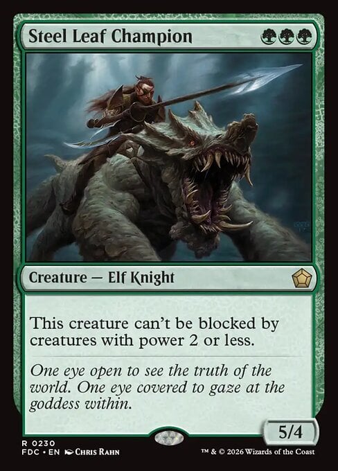 Steel Leaf Champion Card Front