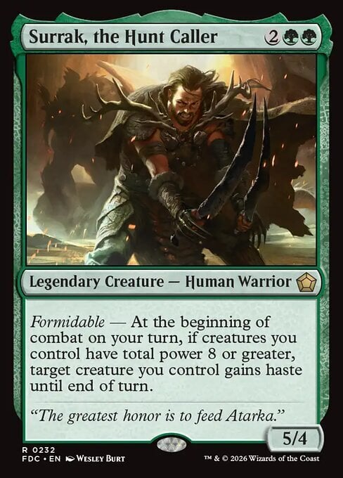 Surrak, the Hunt Caller Card Front