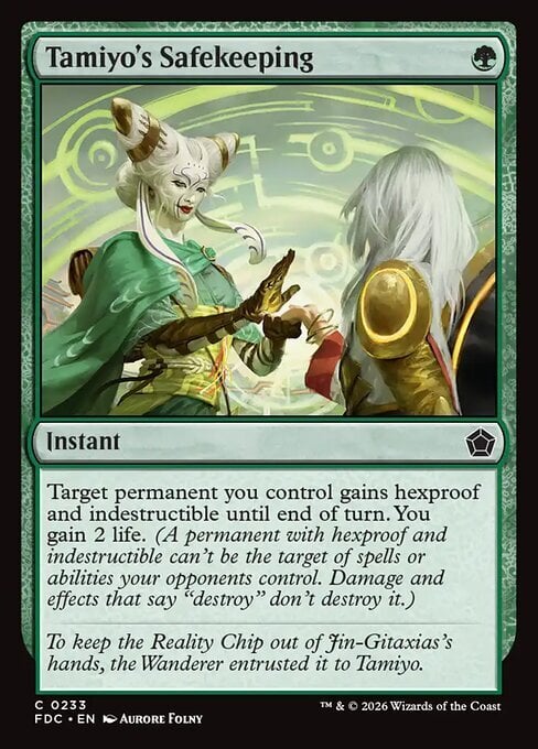 Salvaguardia di Tamiyo Card Front