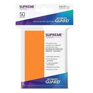 50 Ultimate Guard Supreme UX Sleeves (Orange)