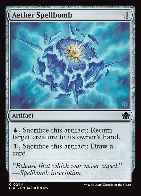 Aether Spellbomb Card Front