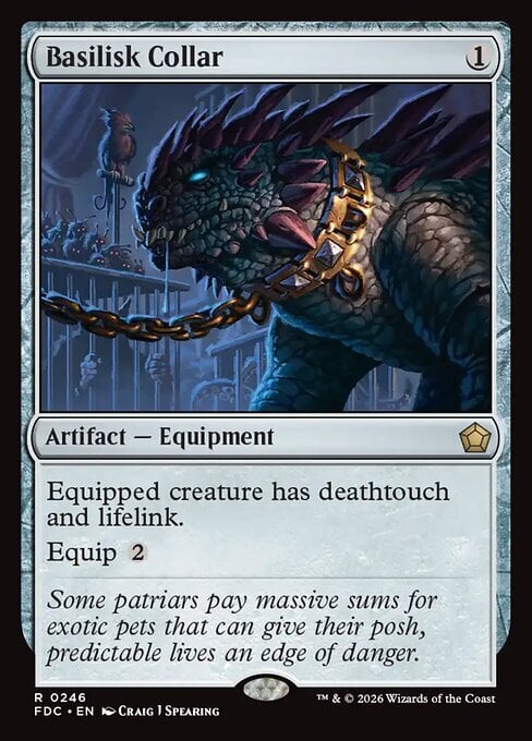 Basilisk Collar Card Front