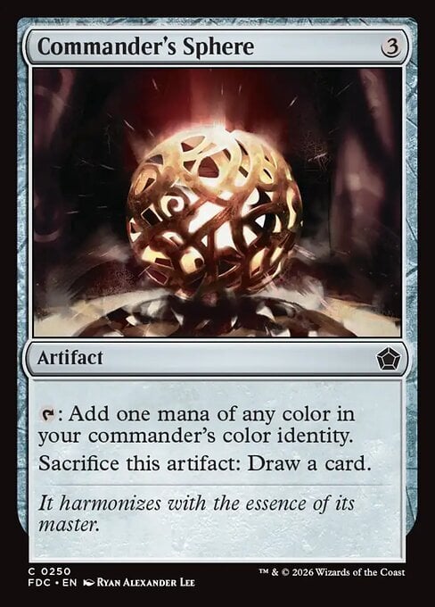 Sfera del Comandante Card Front