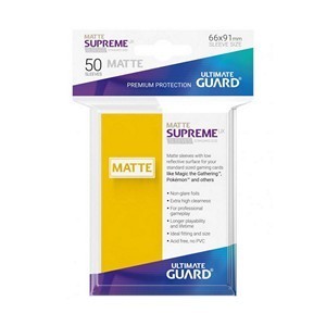 50 Ultimate Guard Supreme UX Matte Sleeves (Yellow)