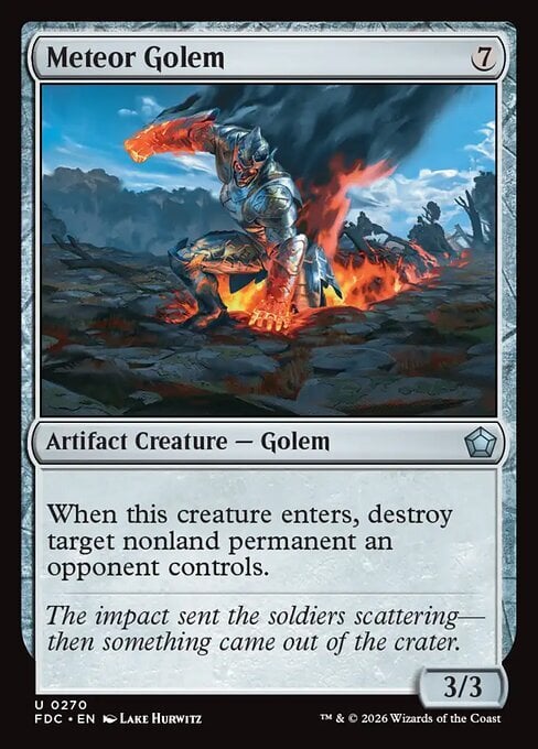 Golem Meteora Card Front